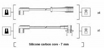 MAGNETI MARELLI 941145320729 -  Комплект проводов зажигания